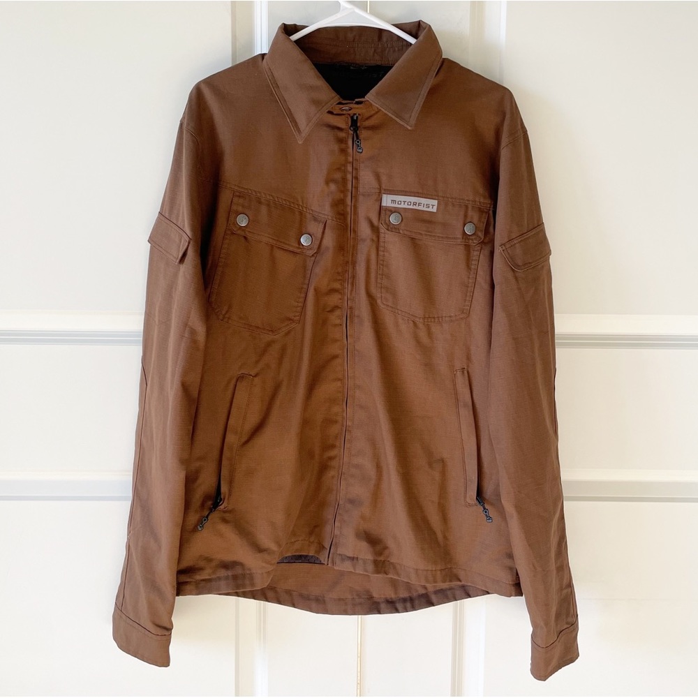 Motorfist Pilot Brown Jacket Size Medium